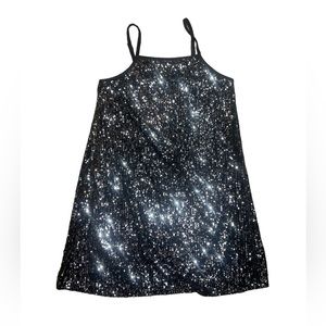 Girls Art Class Sequence Holiday Dress.